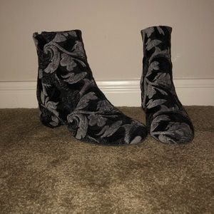 Free People floral ankle boots